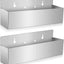 Soporte botellas licor acero inox 15" pared plateado