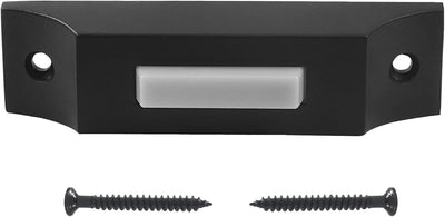 Botón timbre iluminado metal negro pared interruptor garaje
