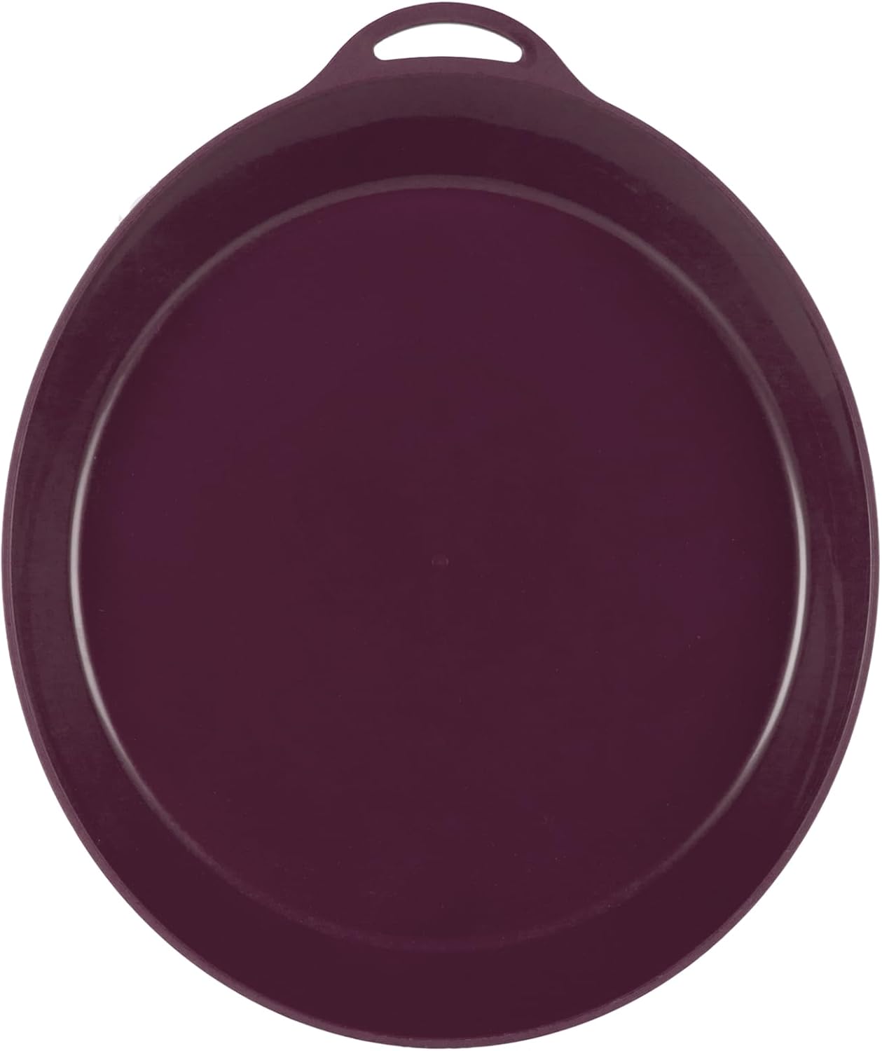 Plato reutiliz. camping viajes color morado