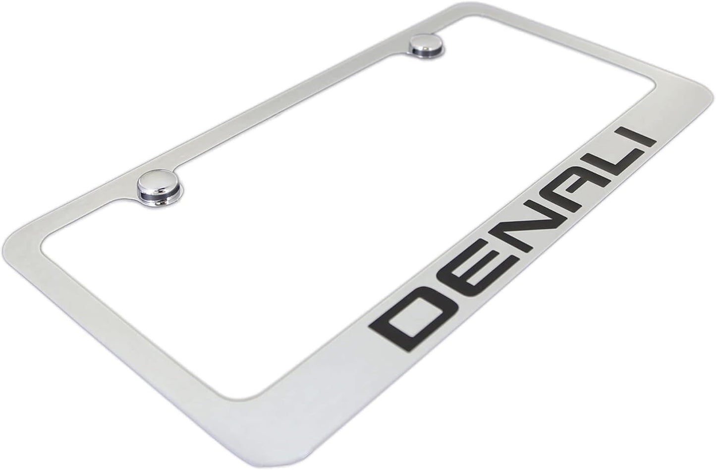 Marco matrícula metal cromado Denali
