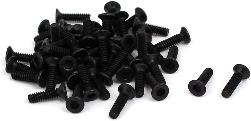 Tornillos avellanados hex 10.9 negro 50pcs
