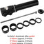 Elevador vástago bicicleta ajustable aluminio negro