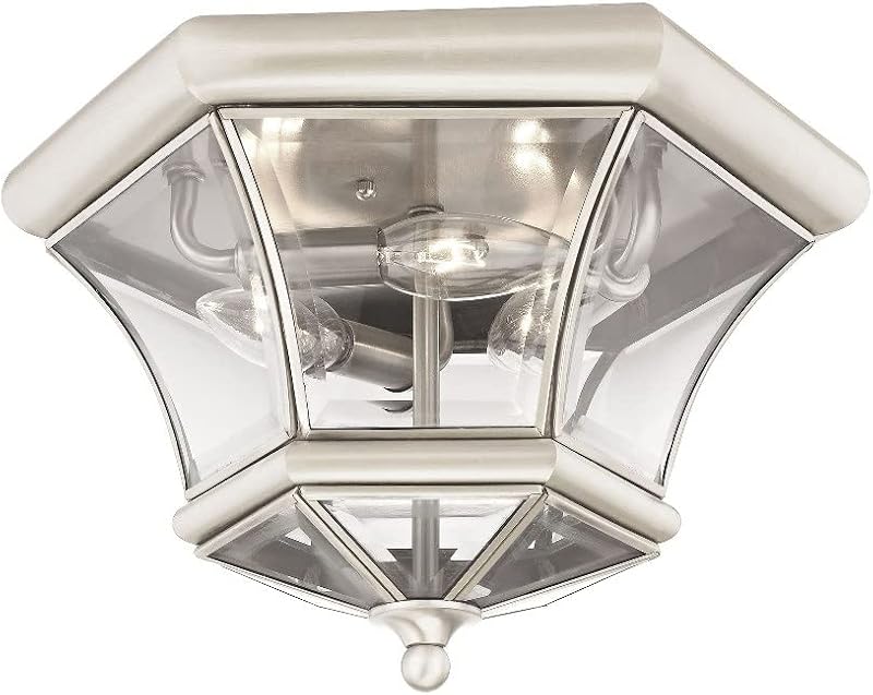 Soporte techo 3 luces latón pulido