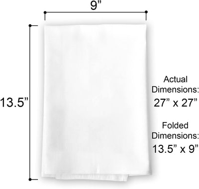 Toalla saco harina 27x27pulg absorbente para acción de gracias