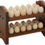 Soporte huevos 36uds estilo rústico marrón claro