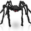 Araña Halloween 4.9ft negra peluda para exteriores patio