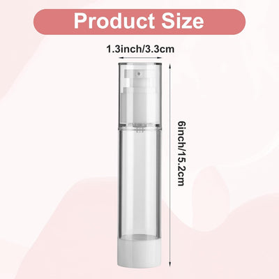 28 Botellas Bomba Sin Aire 1.7oz Viaje Dispensador