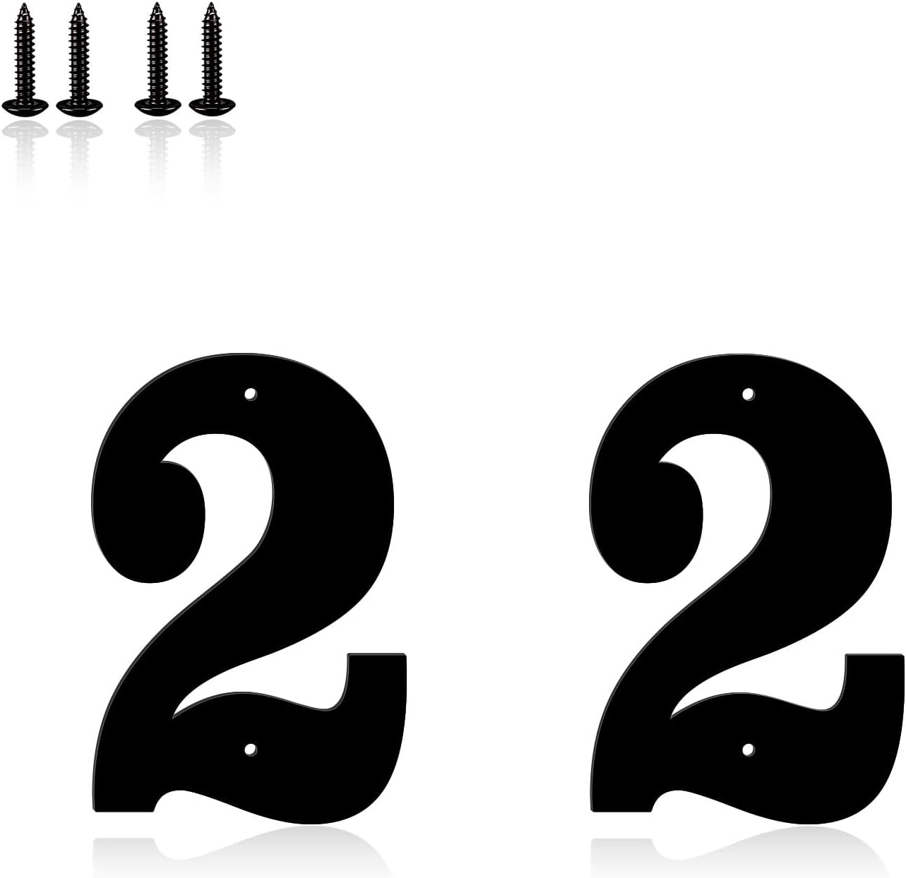 Números de puerta metal 4pulg letras dirección decoración