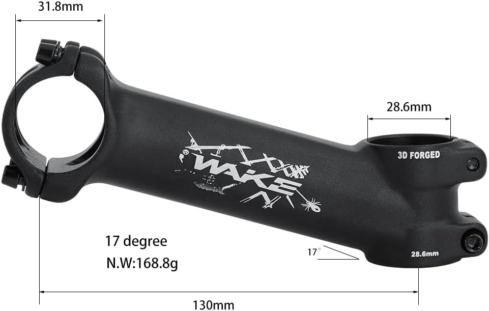 Manillar 31.8mm para bicicleta mtb 60-130mm