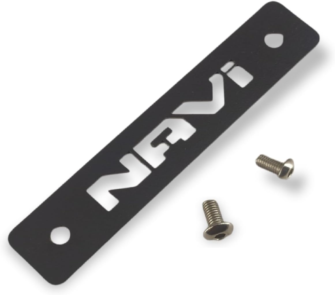 Placa frontal motocicleta Honda Navi Negro