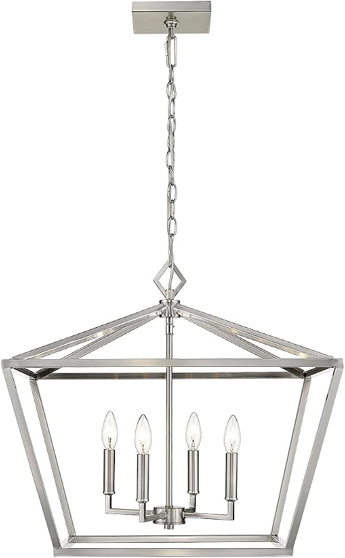 Colgante 4 luces none collection peltre plateado satinado
