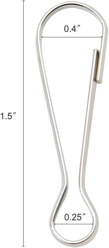 Gancho acero inox para asta bandera comp 4 pzas
