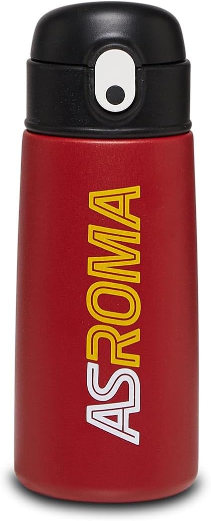 Botella acero inox aislada color rojo para escuela y viajes