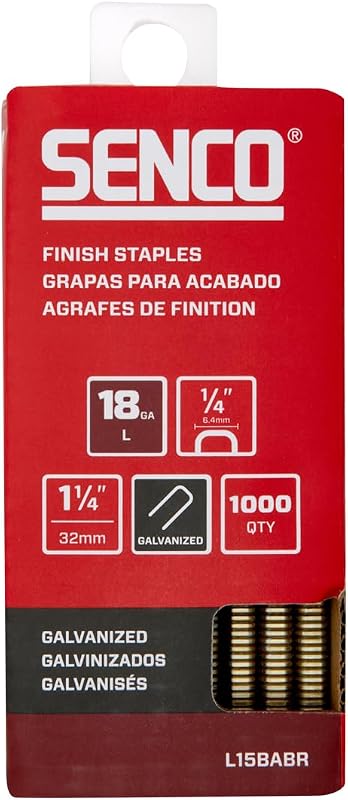 Grapas corona 1/4 pulg galvanizadas 1000uds