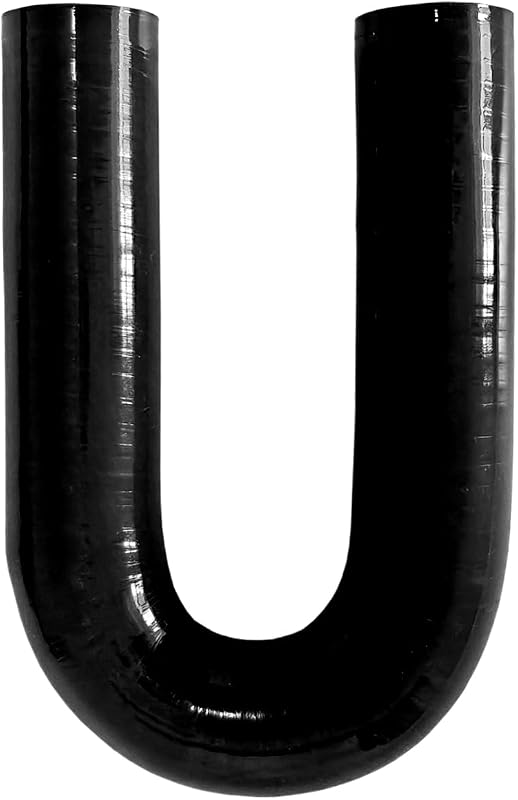 Manguera silicona curva U 180grados 1" ID reforzada 4 capas