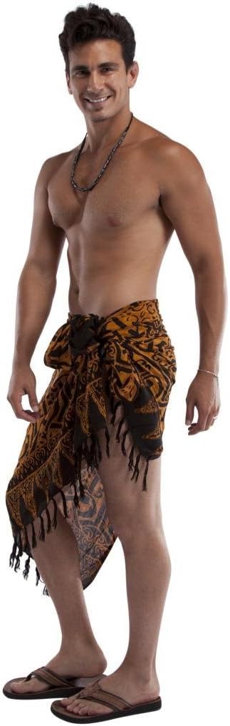 Pareo tribal abstracto para hombre color