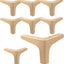 Set 8 Patas Sofá Metálicas Doradas 4" Triangulares