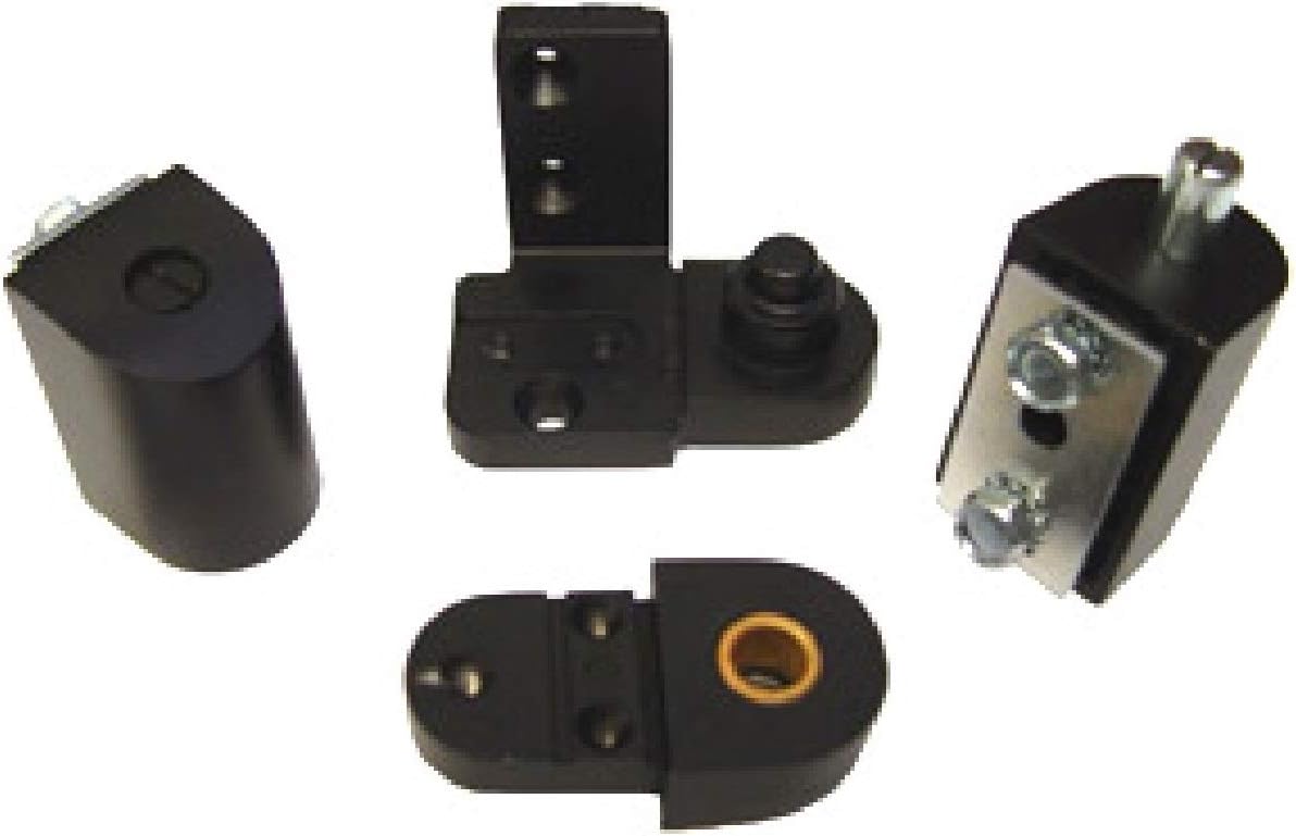Set bisagras pivote puerta tienda bronce oscuro