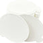 100 Platos Postre Blancos Cartón Resistente Grasa 3.5pulg