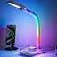 Lámpara escritorio RGB LED carga inalámbrica tactil