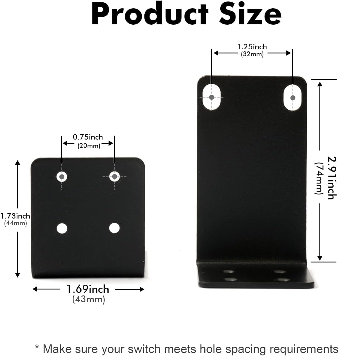 Kit montaje bastidor 1U para switches 13"
