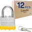Candado laminado con llave 1.575" pack 12