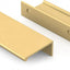 10 Tiradores Dorados Mate para Gabinete de Cocina 2-1/2"