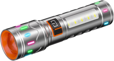 Linterna LED recargable EDC 5 modos zoom uso diario
