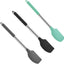 Set 3 Espátulas Silicona Mango Acero 13.2pulg Resistentes 600°F