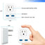 Adaptador enchufe tipo G EE.UU. a Reino Unido 2 puertos USB