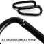 Clip mosquetón forma D aluminio llavero camping
