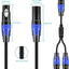 Cable divisor XLR 1 hembra 2 machos 20 pies