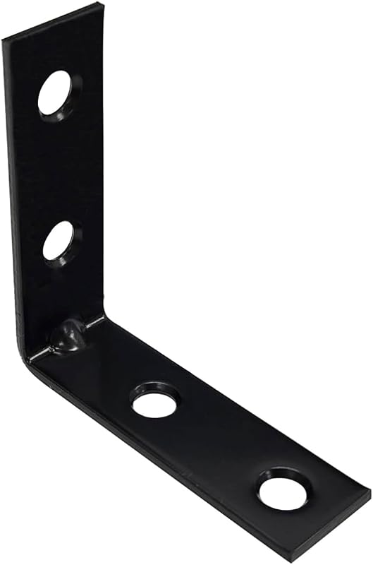 Soporte esquina acero negro 2x2x5" pack 48