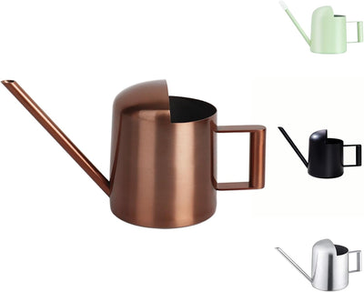 Regadera acero inox 300ml boquilla larga para suculentas bronce