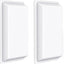 2 Desviadores Aire Rectangulares para Difusor 2x2ft Blanco