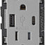 Cargador USB pared tipo A y C 15A para teléfonos gris