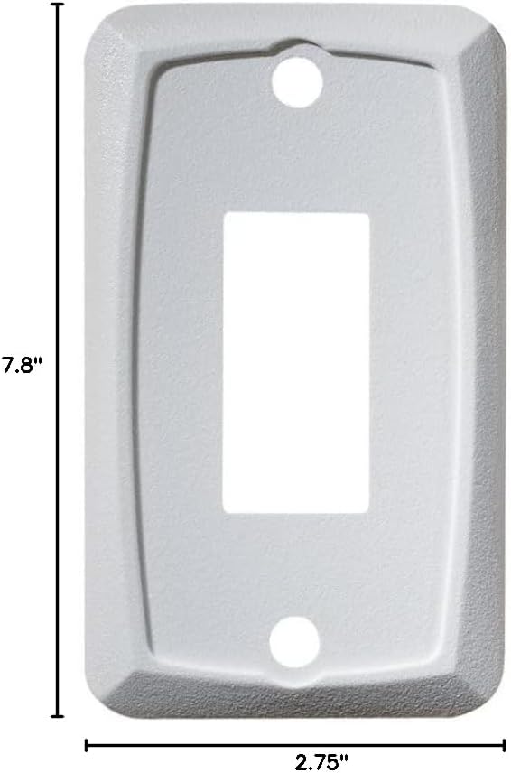 Placa montaje interruptor basculante DC blanco