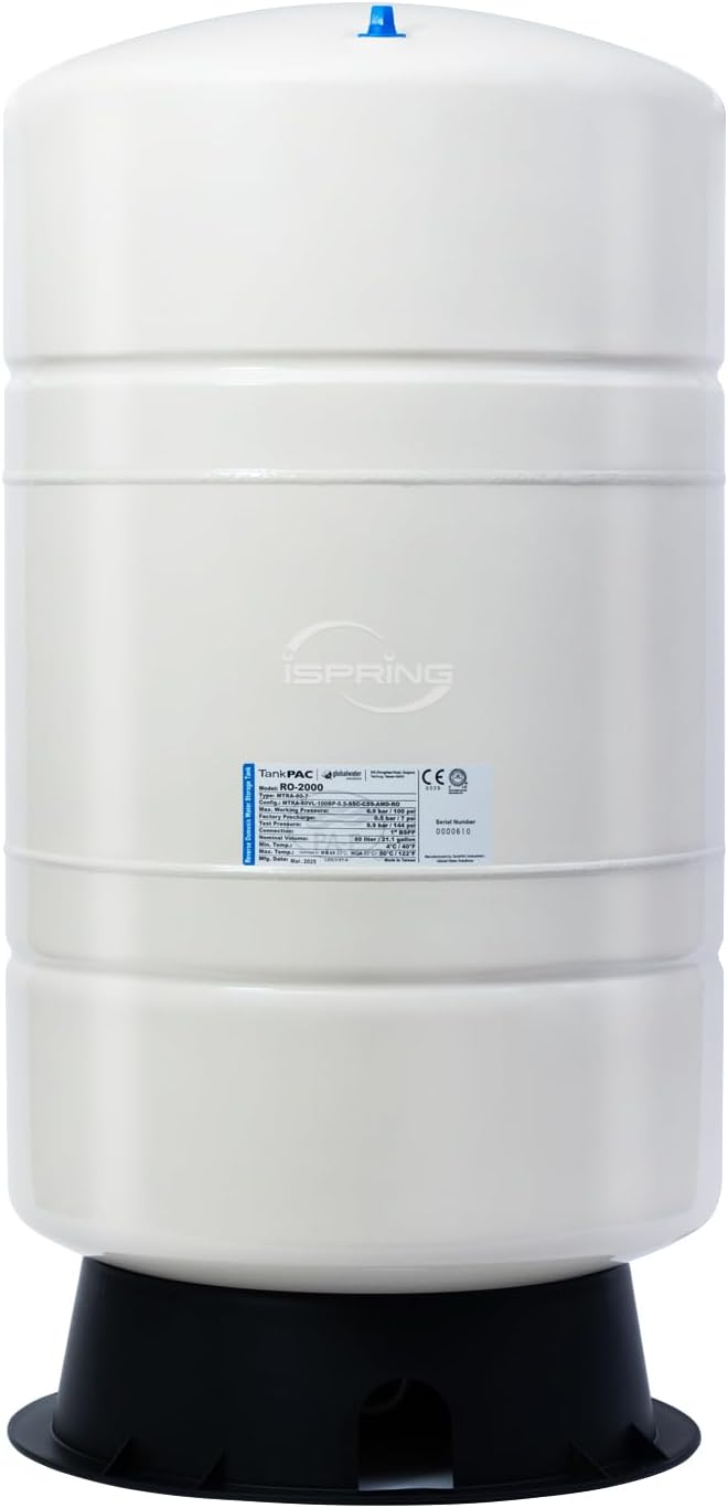 Tanque prepresurizado T20M 20gal para sistema RO 14gal