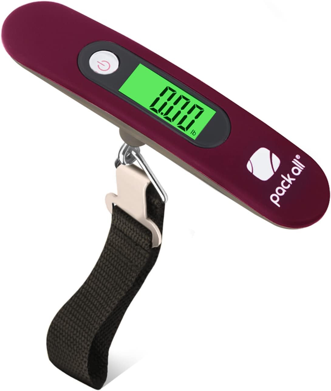 Báscula equipaje digital 110lb pantalla LCD color rojo