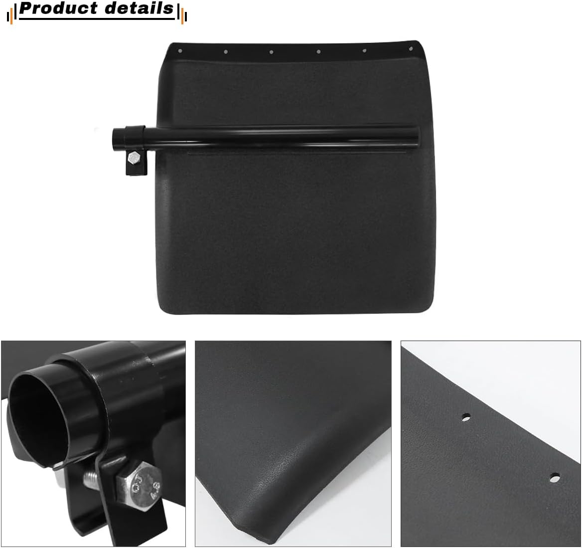 Guardabarros plástico negro 24x24 semirremolque
