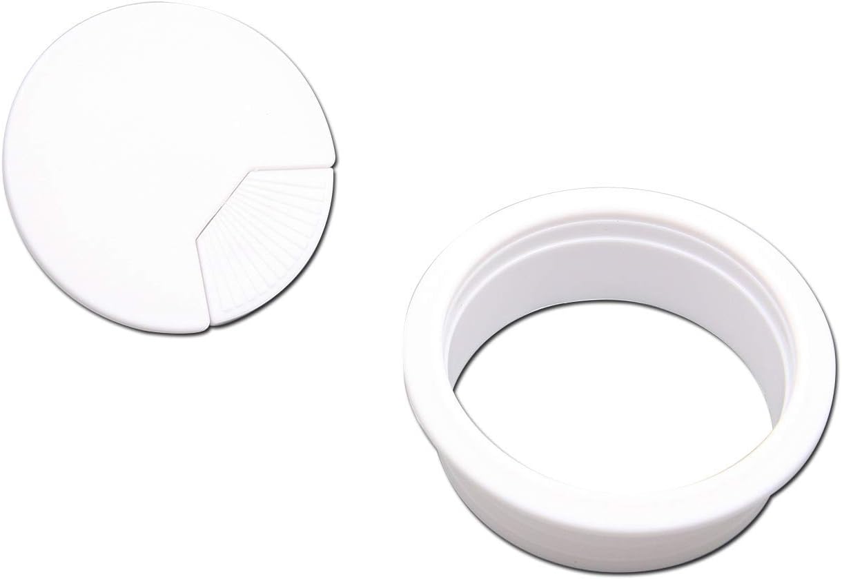 Ojal escritorio plástico 2-3/4 pulg color blanco pack 20