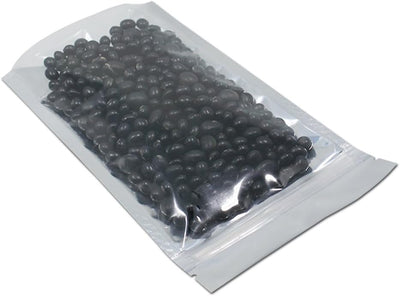 500 Pzas Bolsa Mylar Aluminio Transparente Cremallera
