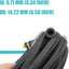 Manguera combustible 6AN 10ft 500PSI acero inox trenzado