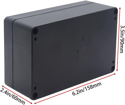 Caja electrónica plástico ABS IP67 impermeable 6.22x3.54x2.36pulg