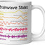 Taza café 11oz ondas cerebrales neurociencia
