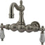 Grifo vintage bañera 3-3/8" níquel cepillado