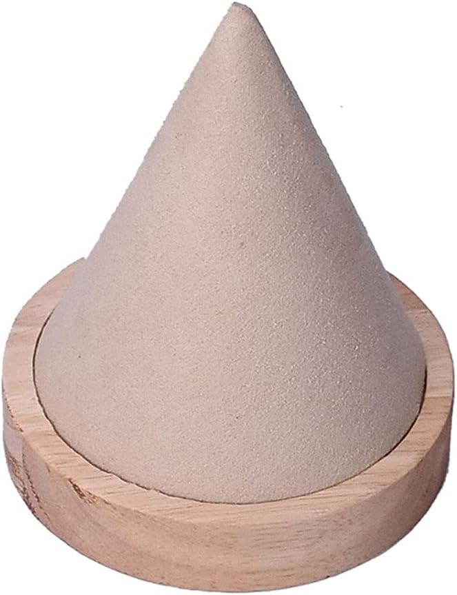 Soporte pulsera madera cono para exposición hogar tienda