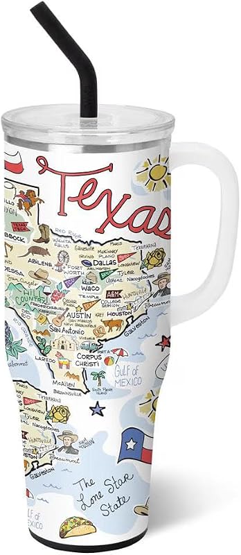 Taza Mega 40oz con asa pajita aislante para viaje