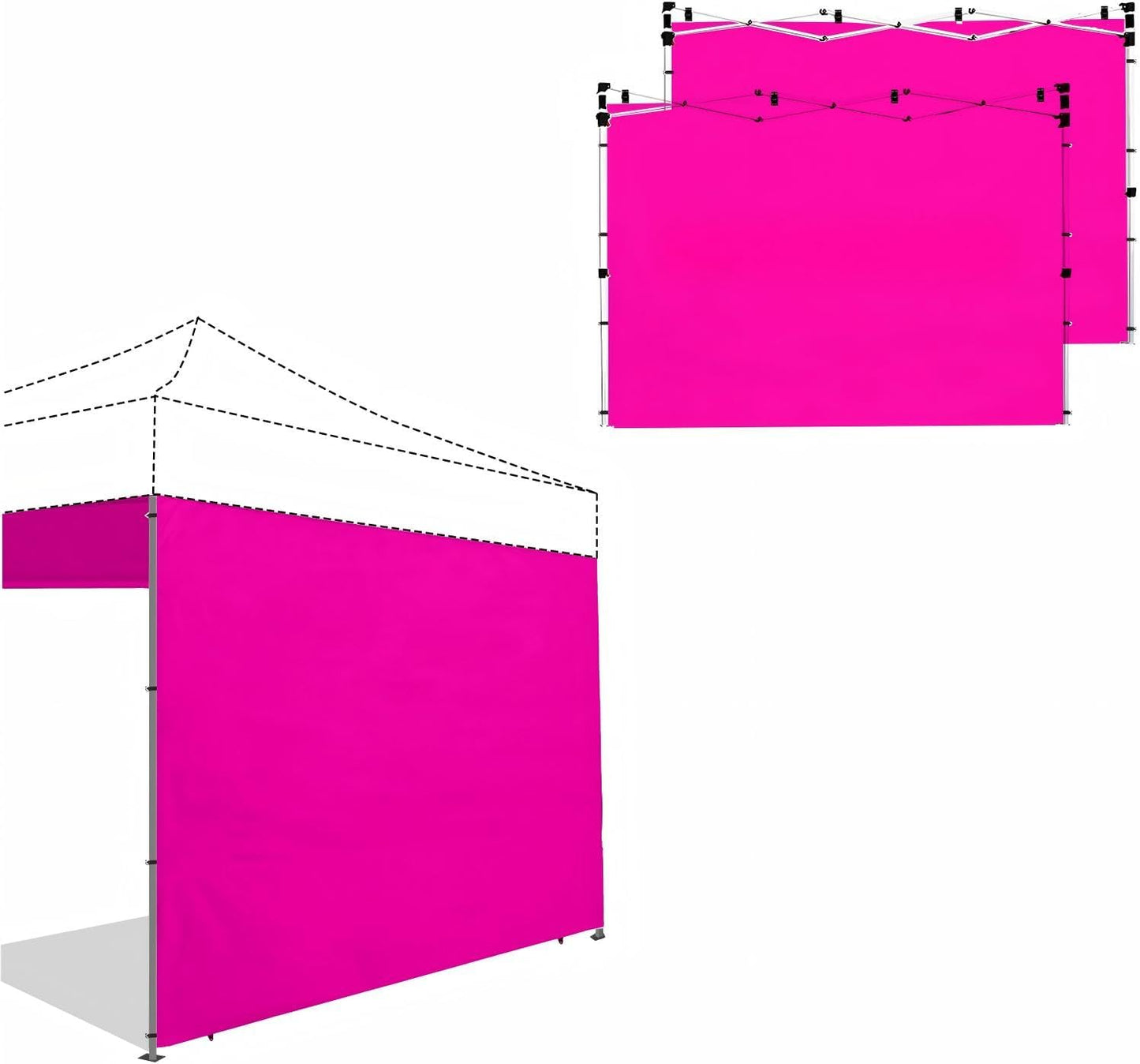 Paredes toldo 10x10 pack 3 protectores UV impermeables