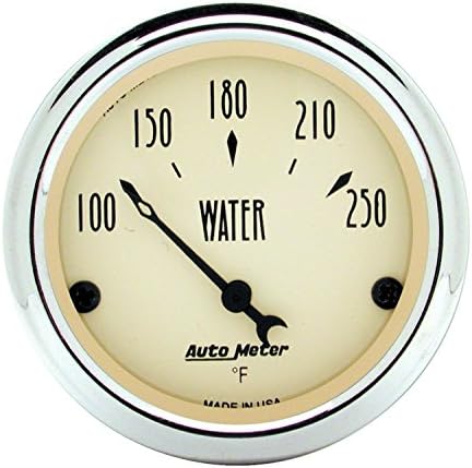 Medidor temperatura agua beige antiguo